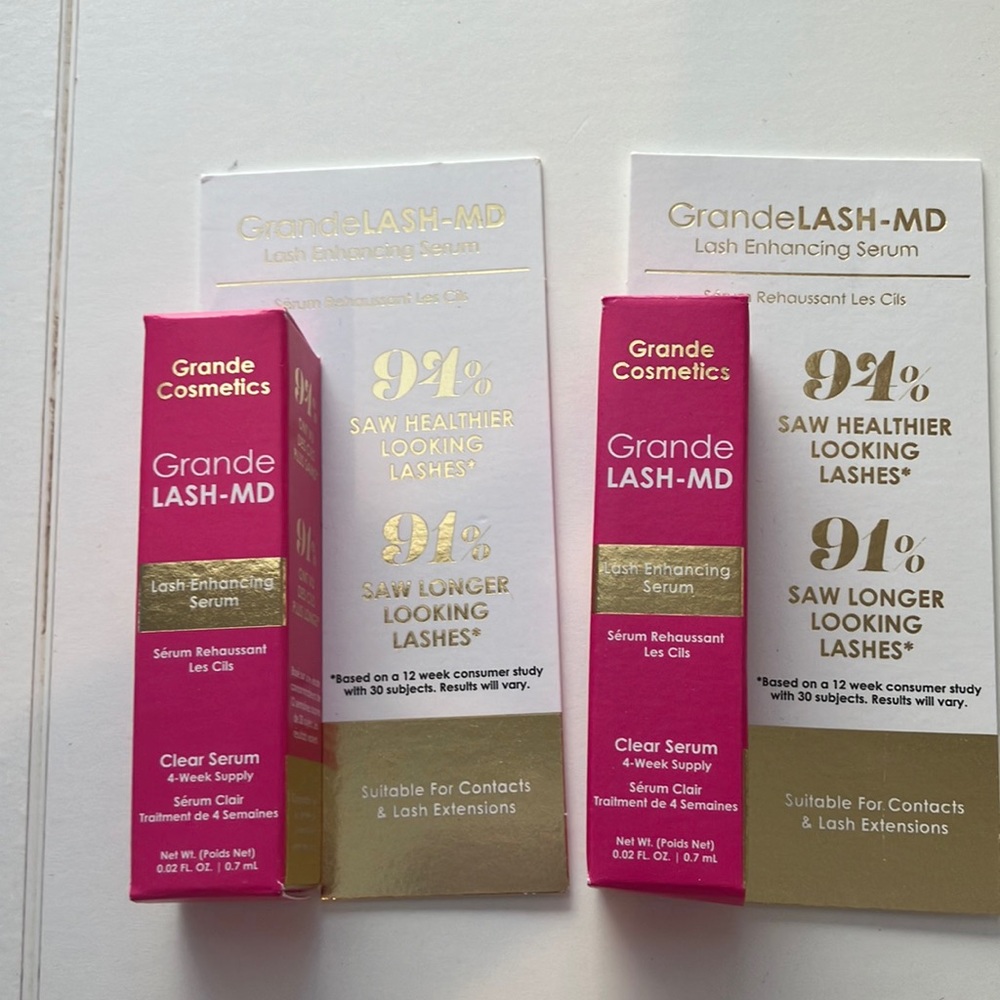 Two GrandeLash-MD Lash Enhancing Serum Deluxe Samples BNIB